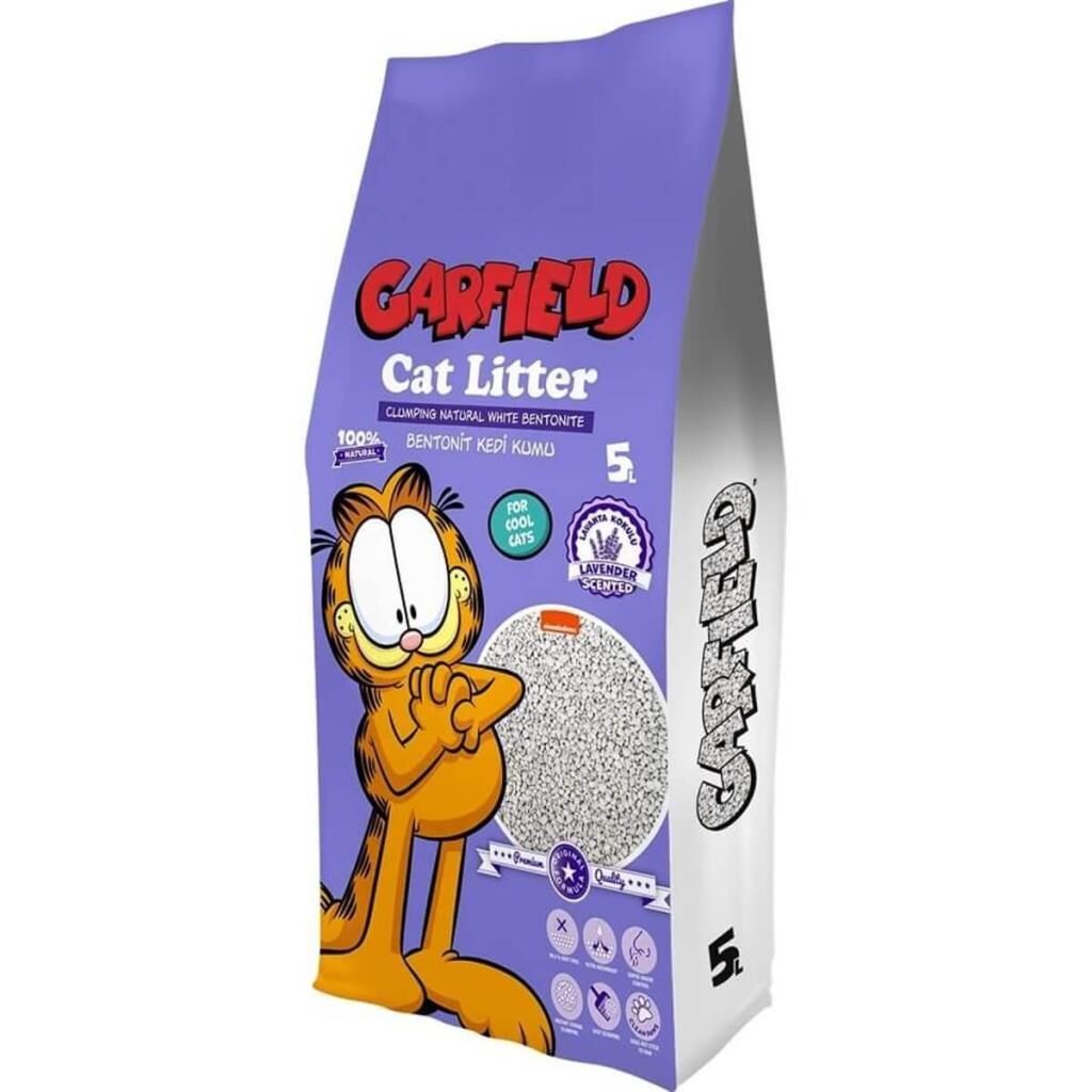 Garfield Bentonit Lavanta Kokulu Kedi Kumu 10 Lt