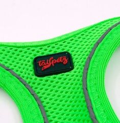 Tailpetz Air Mesh Harness Göğüs Tasması Neon Yeşil XS
