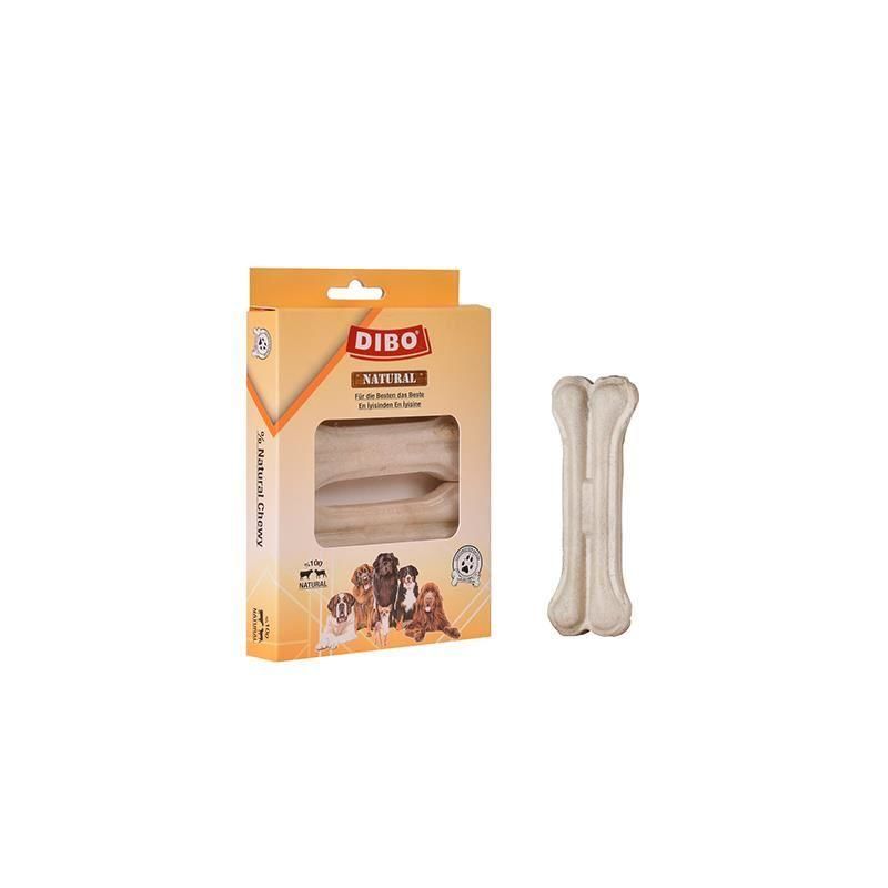 Dibo Beyaz Pres Köpek Ödül Kemiği 30-35gr x4 Adet 10cm