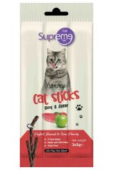 Supreme Cat Sığır Etli ve Elmalı Kedi Ödül Çubuk 3x5 Gr