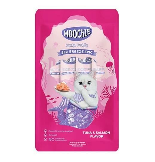 Moochie Sıvı Kedi Ödülü Ton-Somon 5x15 Gr