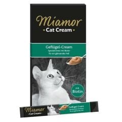 Miamor Cream Kümes Hayvanı Ve Biyotin Kedi Ödülü 6x15 Gr