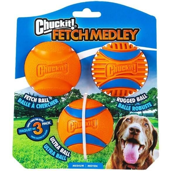 Chuckit Fetch Medley 3lü Köpek Oyun Topu Seti