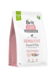 Brit Care Sustainable Sensitive Böcek ve Balık Hassas Deri ve Sindirim Köpek Maması 3 Kg