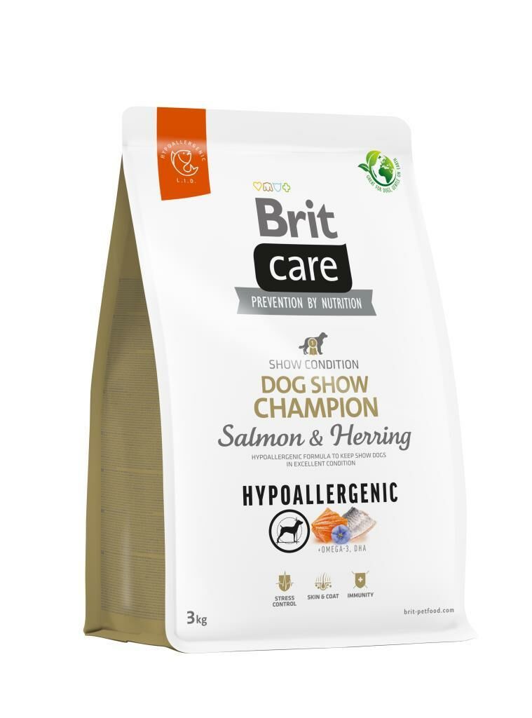 Brit Care Dog Show Hypoallergenic Somonlu Köpek Maması 3 Kg