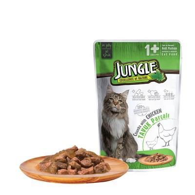 Jungle Pouch Tavuklu Yetişkin Kedi Konservesi 100 gr
