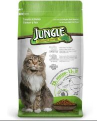 Jungle Tavuklu ve Balıklı Yetişkin Kedi Maması 15 kg