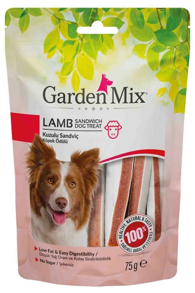 Gardenmix Kuzulu Sandviç Köpek Ödül Maması 75gr