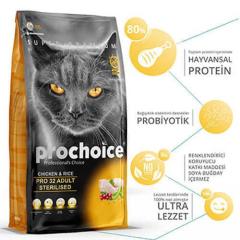Pro Choice 32 Tavuklu ve Pirinçli Kısırlaştırılmış Kedi Maması 2kg