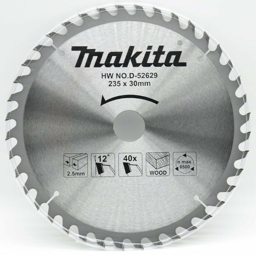 MAKİTA D-52629 Daire Testere 235x2.5x30 40 Diş Ahşap