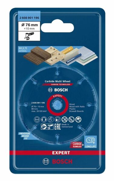 BOSCH Carpide Multi Whell Çok Amaçlı Elmas Kesici Disk 76 mm (2608901196)