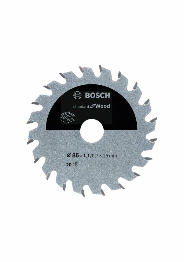 BOSCH 85x15x1.1 mm 20 Diş Ahşap Daire Testere (GKS 12V-26 için)