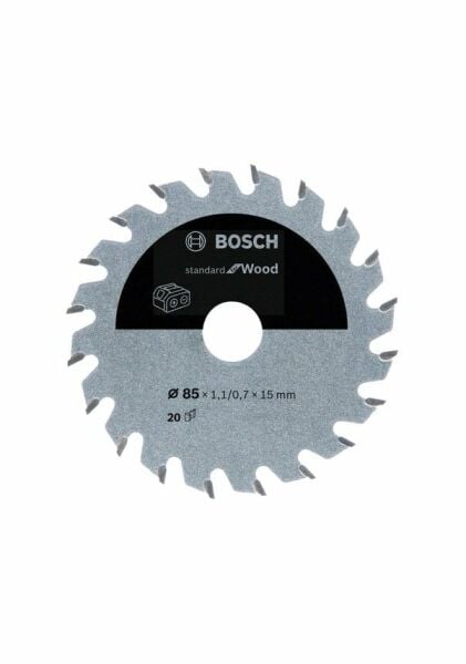 BOSCH 85x15x1.1 mm 20 Diş Ahşap Daire Testere (GKS 12V-26 için)