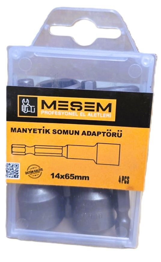 Meşem 3606- Manyetik Somun Adaptörü 14x65mm (4 Adet)