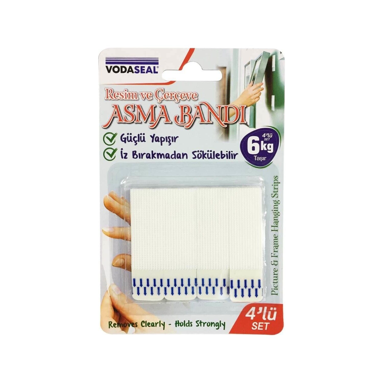 Vodaseal Resim Ve Çerçeve Asma Bandı 4 lü Set 6 kg