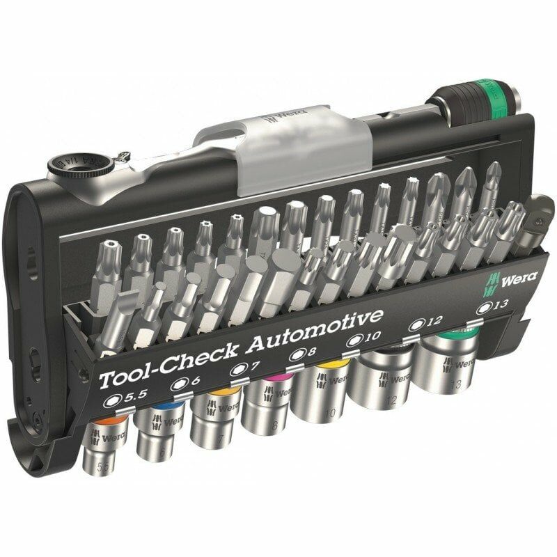 WERA Tool-Check Automotive1 Mini Lokma ve Bits Uç Seti (05200995001)