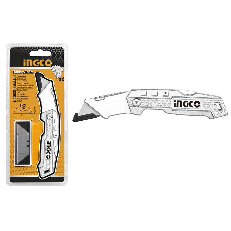 Ingco HUK6138 Katlanır Maket Bıçağı