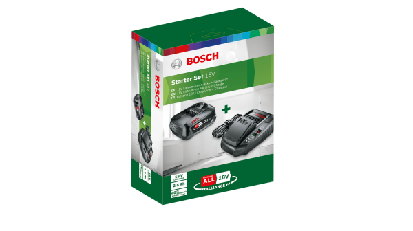 BOSCH 18 Volt Starter Kit Akü Seti (PBA 18+AL 1830)