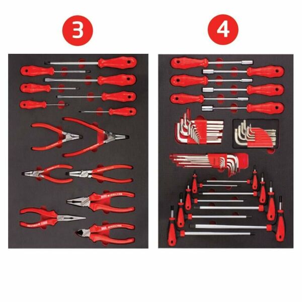 İzeltaş- Premium Serisi Takım Dolabı 7 Çekmece (Dolu 250) - 8245007096