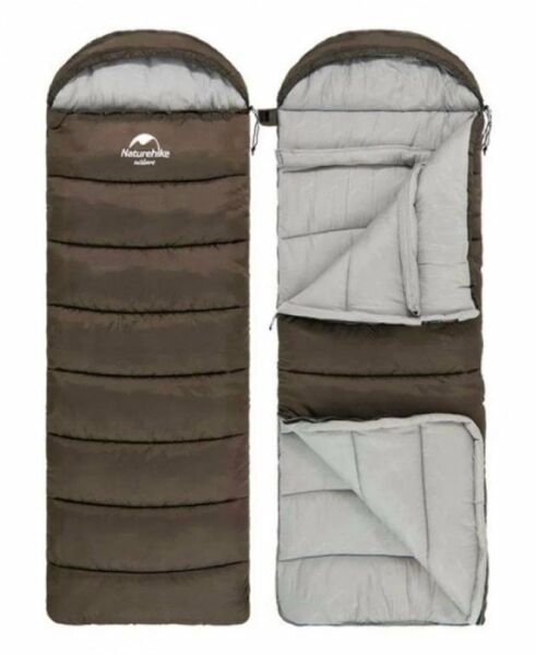 NATUREHIKE U250 Uyku Tulumu -10 Derece (Kahverengi-Sağ)