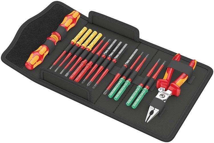 WERA KraftForm Kompact VDE 17 Parça 1000 Volt İzoleli Tornavida Takımı (05006612001)