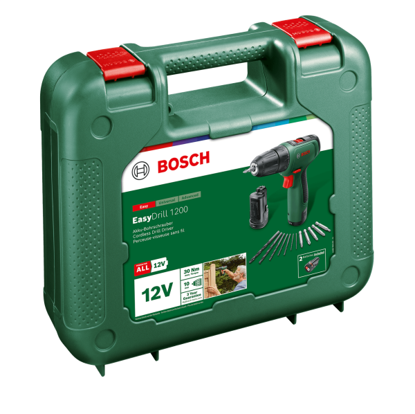 BOSCH EasyDrill 1200 Şarjlı Matkap 12 Volt Çift Akülü