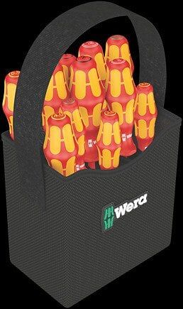 WERA KraftForm 2GO 100 FORM 2GO 100 11 Parça VDE 1000 Volt İzoleli Tornavida Takımı