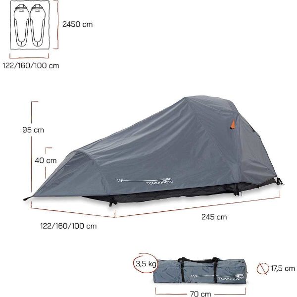 WHERE TOMORROW Kompakt Otomatik Çadır (205548)