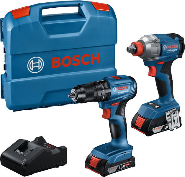 BOSCH GDX 18 V-285 + GSB 185-LI 2'li Akülü Matkap Ve Torklu Vidalama Seti
