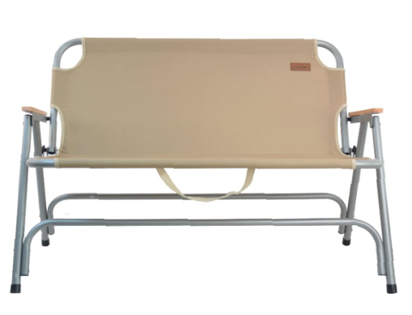 NURGAZ Çift Kişilik Katlanır Kamp Sandalyesi (NG C135 Krem)