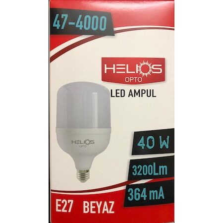 40W 6500K Beyaz Led Ampul 3200 Lümen E27 Duy