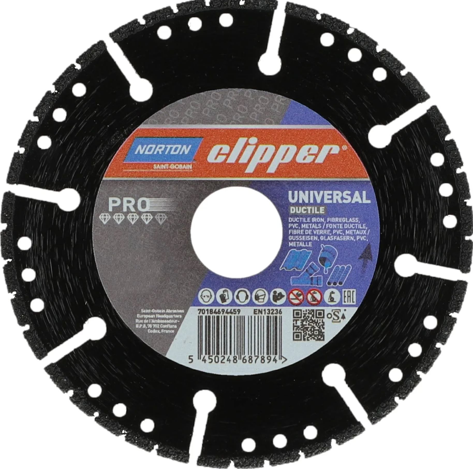 NORTON Clipper Ductile 350 mm Elmas Metal Kesme Testere - Disk