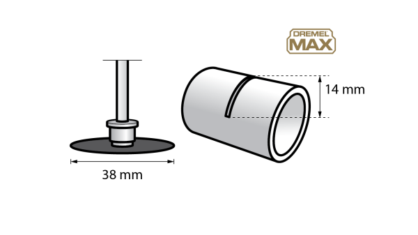 DREMEL MAX SC456DM Speedclic Elmas Kesme Diski 38 mm