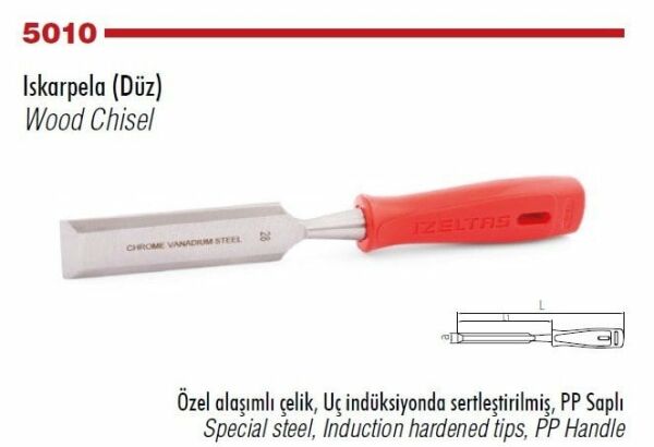 İZELTAŞ Düz Iskarpela 12 mm(5010 23 0012)