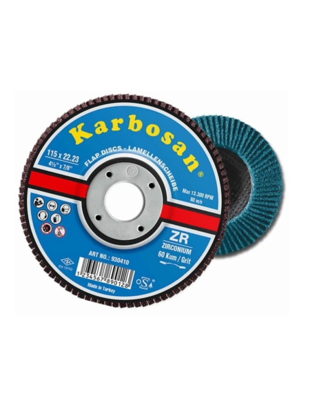 Karbosan 115mm 80 Kum ZR Flap Disk Zımpara Comfort Line 982185