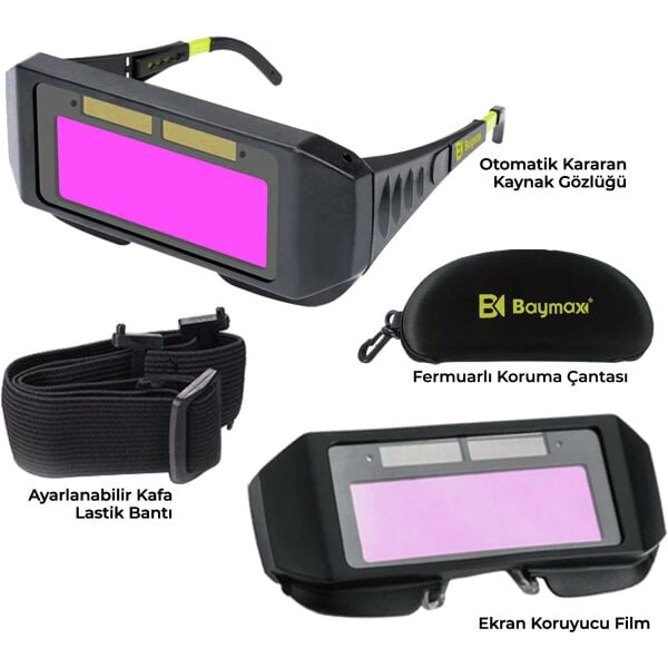 Baymax Bx-3200 Maxweld Colormatic Gözlük