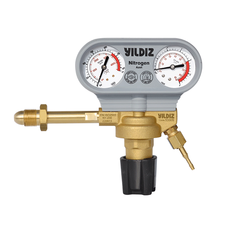 Yıldız 5330S Azot Basınç Düşürücü G5/8 Dış 0-4 Bar
