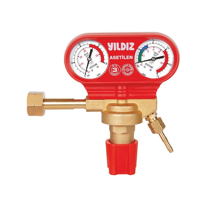 Yıldız 5311S Basınç Düşürücü Asetilen 1/18 0-1,5 Bar