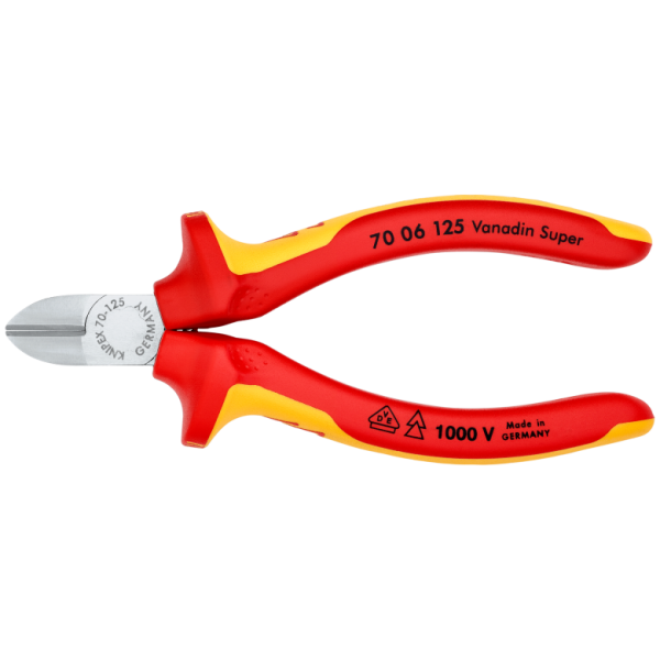 KNIPEX VDE Elektrikçi Yan Keski 125 mm (7006125)