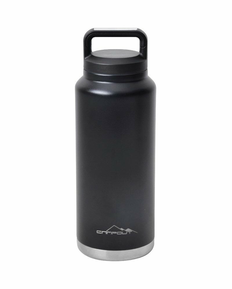 NURGAZ Campout Çift Katmanlı Termos Siyah 1000 ml (NG 163)