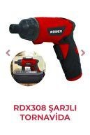 Rodex Şarjlı Tornavida 3.6 V 1.5Ah 210rpm LI-ION