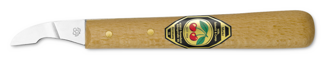 KIRSCHEN Two Cherries Kısa Eğri Ağızlı Ahşap Oyma Bıçağı (3351000)