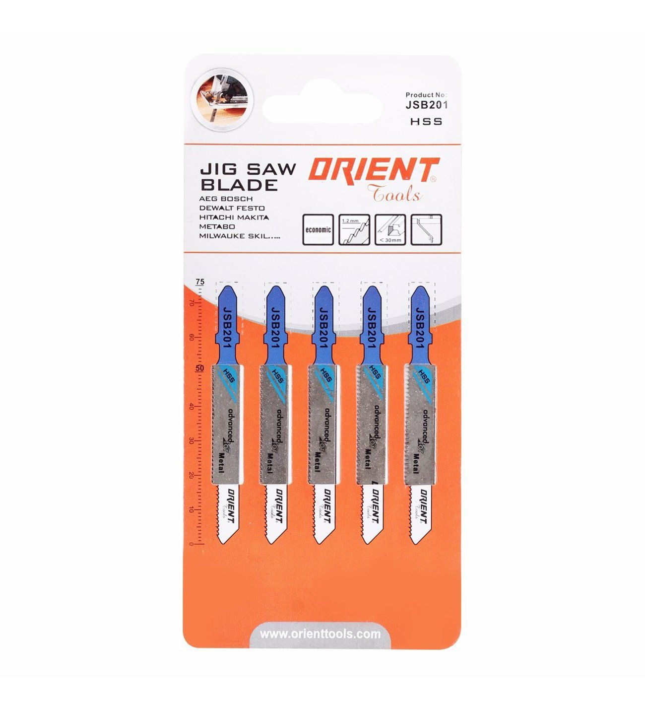 Orient Jıg Saw Dekupaj Testere Bıçağı 5 Adet JSB201