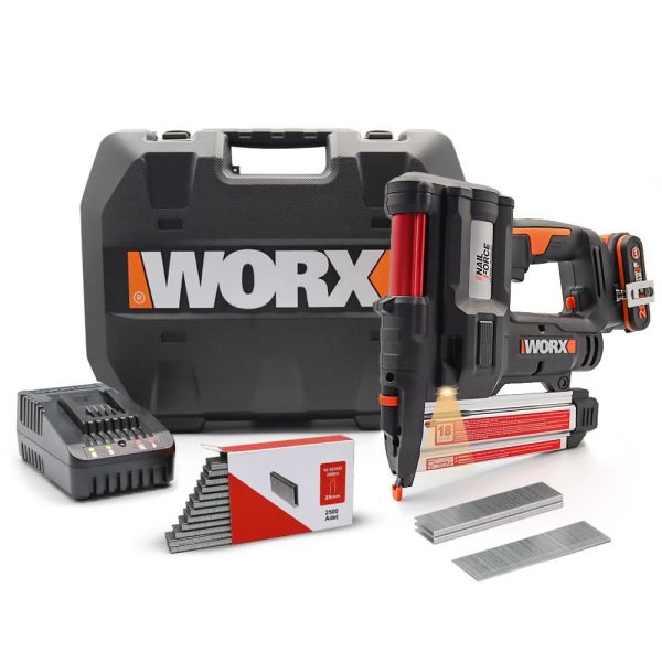 WORX WX840 Akülü Çivi - Zımba Çakma Tabancası 20 Volt Tek Akü