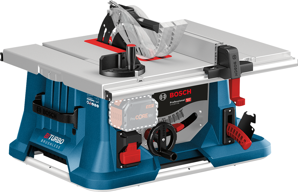 BOSCH GTS 18V-216 Akülü Tezgah Tip Yatay Daire Testere 18 Volt 216 mm (Akü ve Şarj Aleti Hariç)