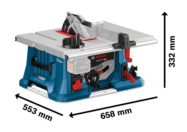 BOSCH GTS 18V-216 Akülü Tezgah Tip Yatay Daire Testere 18 Volt 216 mm (Akü ve Şarj Aleti Hariç)