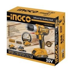 Ingco CDLI2002E 20V Lithium-Ion Şarjlı Matkap + Yedek Pil