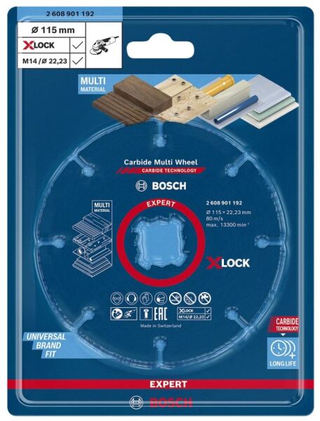 BOSCH Carpide Multi Whell Taşlama İçin Ahşap Kesme Diski 115 mm (Elmas uçlu)