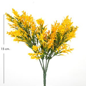 Yapay Nergis Bitkisi Sarı 40 Cm. UV Korumalı - Dış Mekan Uyumlu