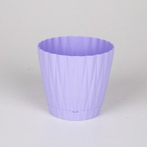 Veramaya Plastik İstiridye Saksı No:1 Lila 0,9 Litre 12x11 Cm